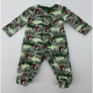 Buc-ee's Newborn Camo Footed Sleeper Beaver Logo Pajamas Cute Texas Baby Travel